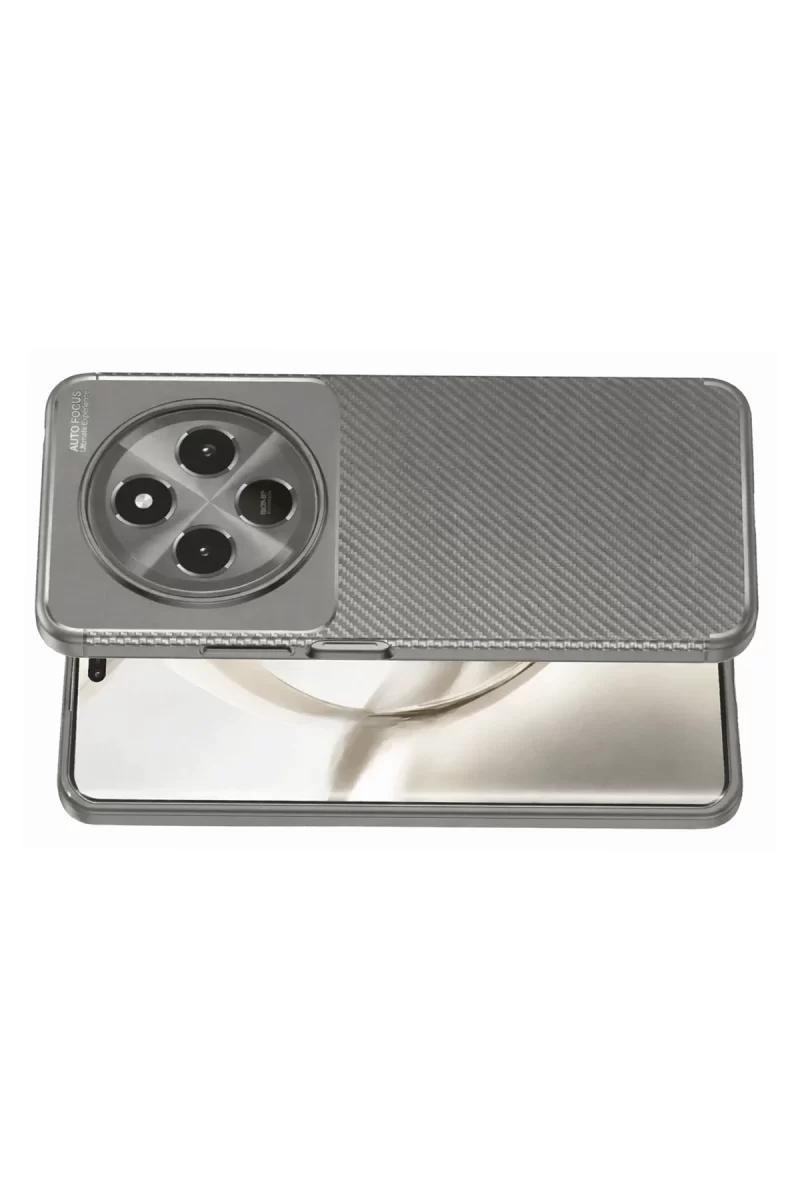Newface Tecno Spark 30C Kılıf Auto Focus Karbon Kapak - Gri