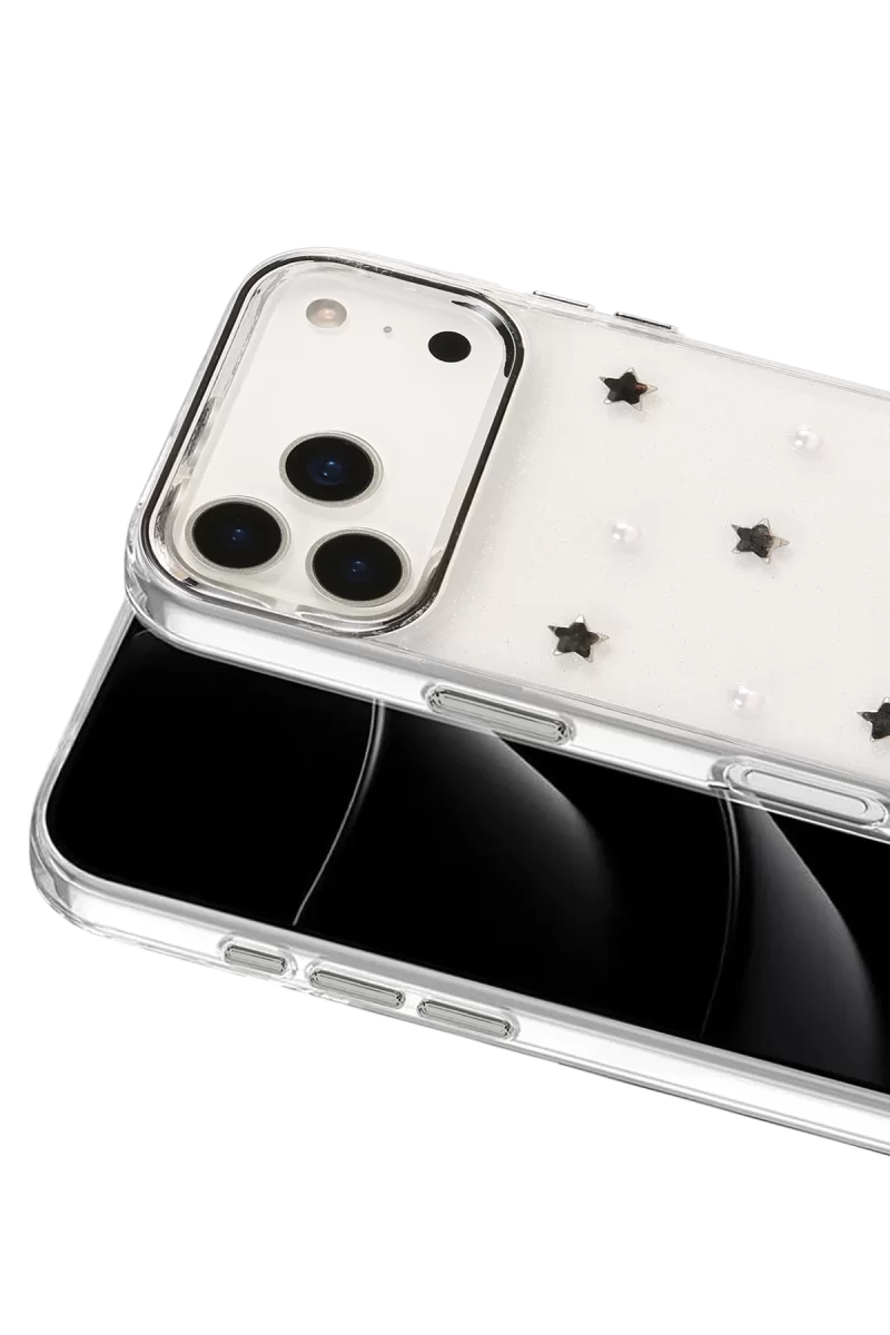 Newface Apple iPhone 17 Pro Max Fiyonk Desenli Kapak - Desen 7