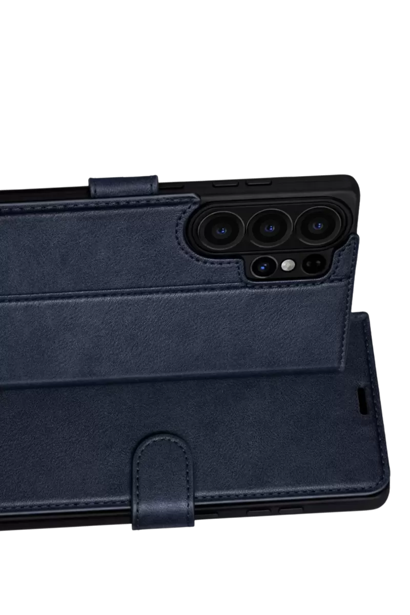 Newface Samsung Galaxy S26 Ultra Trend S Plus Kapaklı Kılıf - Lacivert