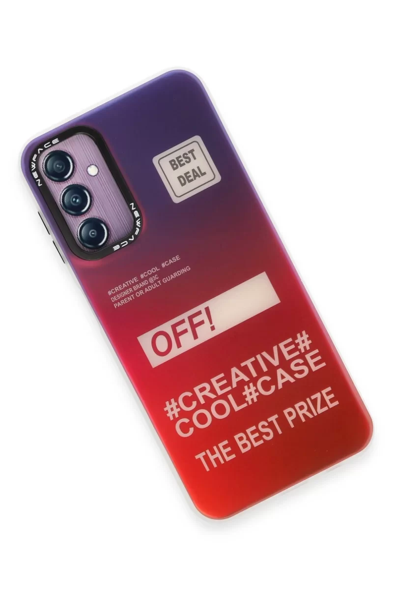 Newface Samsung Galaxy A14 4G Kılıf Estoril Desenli Kapak - Estoril - 9