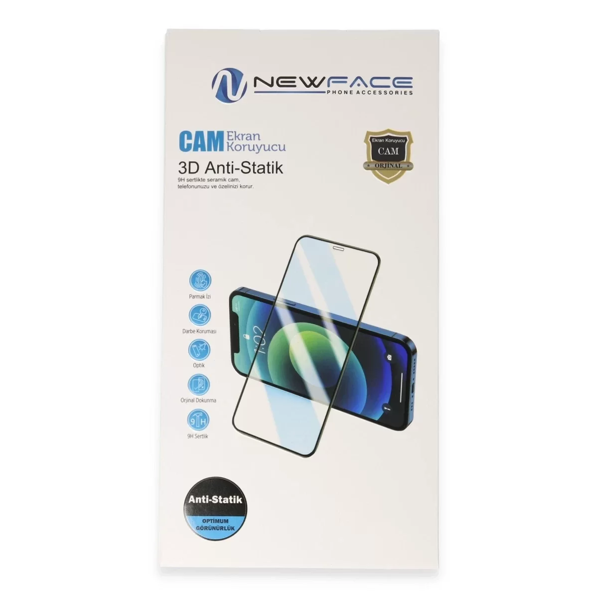 Newface Samsung Galaxy A37 5G 3D Antistatik Cam Ekran Koruyucu