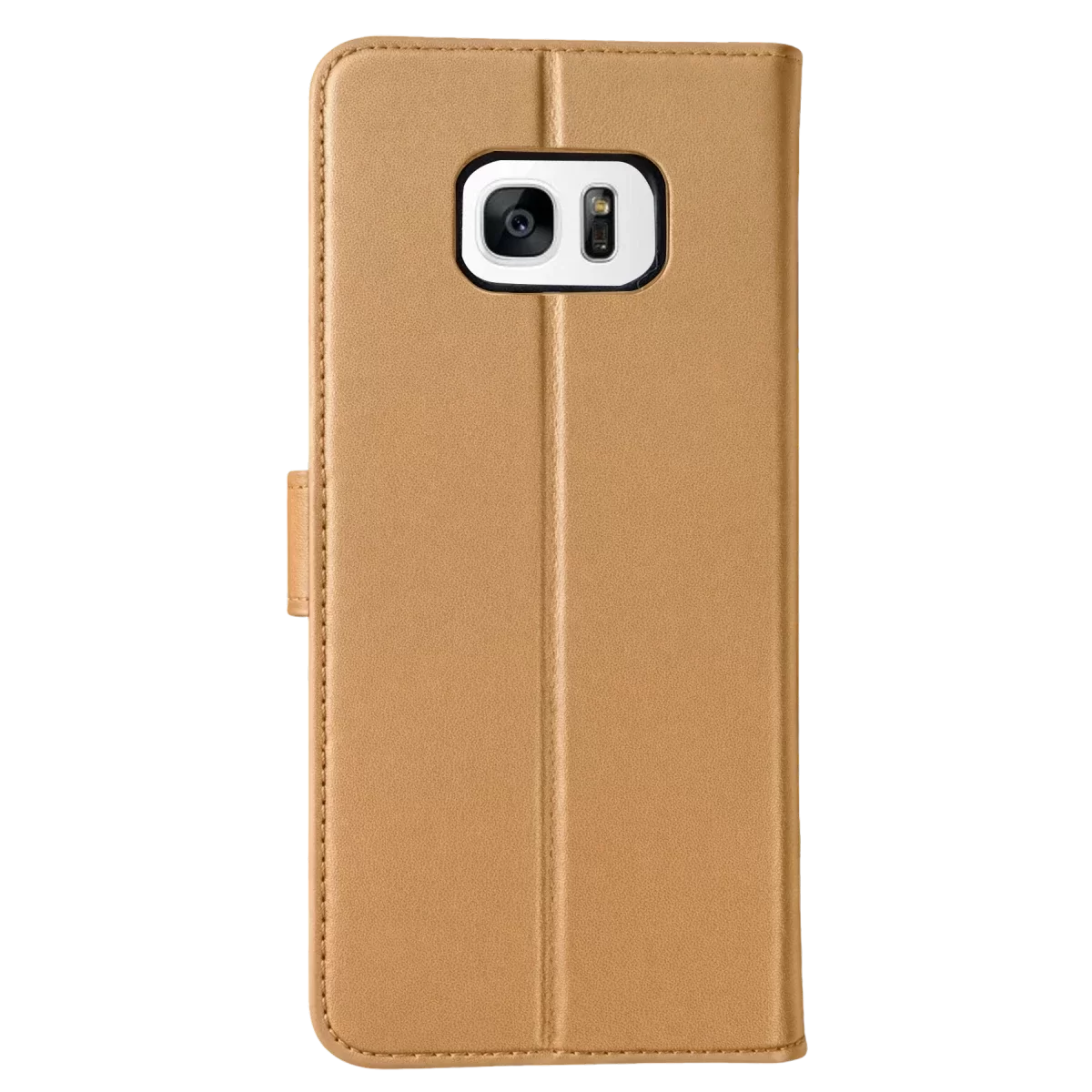 Newface Samsung Galaxy S7 Edge Trend S Plus Kapaklı Kılıf - Gold