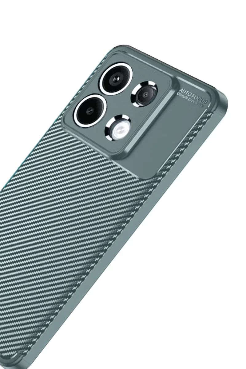 Newface Xiaomi Redmi Note 13 Pro 4G Kılıf Auto Focus Karbon Kapak - Gri