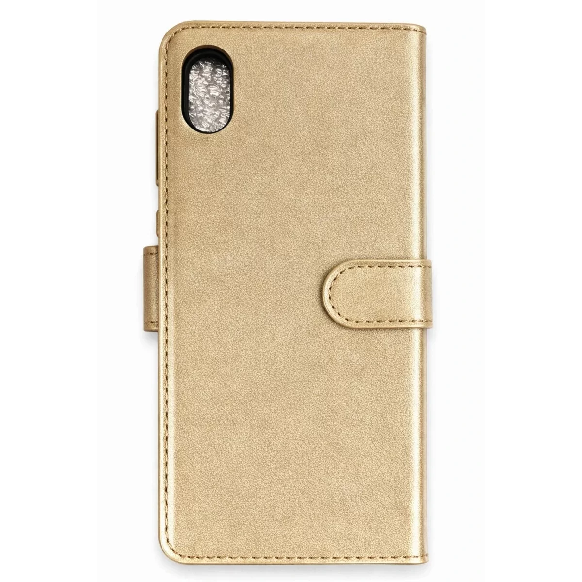 Newface Apple iPhone XS Max Trend S Plus Kapaklı Kılıf - Gold