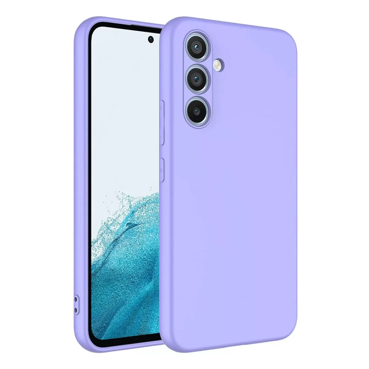 Newface Samsung Galaxy A16 5G Kılıf First Silikon - Lila
