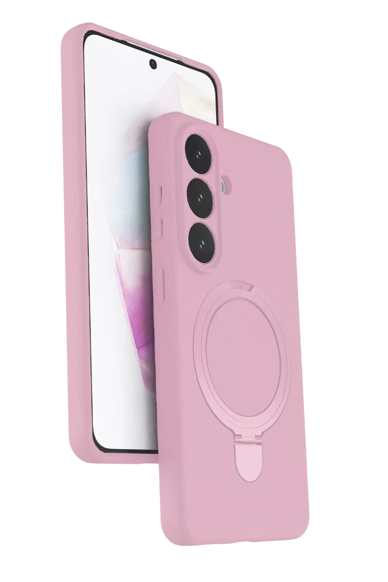 Newface Samsung Galaxy S26 Plus Regal Magsafe Standlı Kapak - Açık Pembe