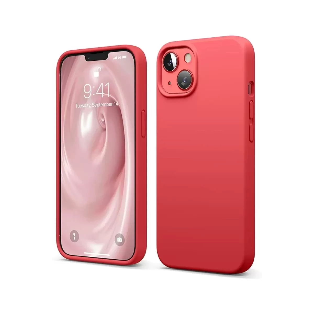 Newface Apple iPhone 14 Kılıf First Silikon - Kırmızı