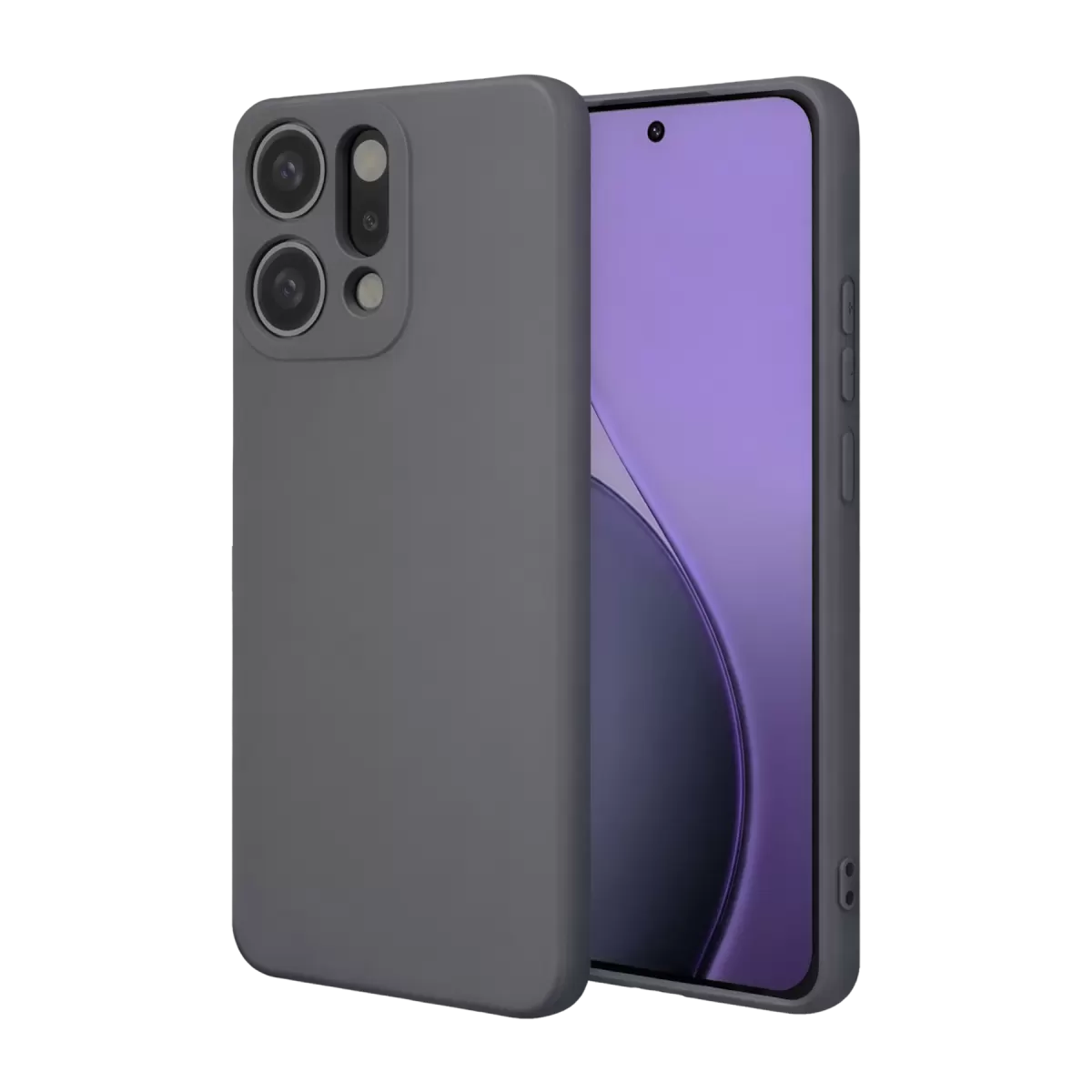 Newface Oppo Reno 14 First Silikon - Gri