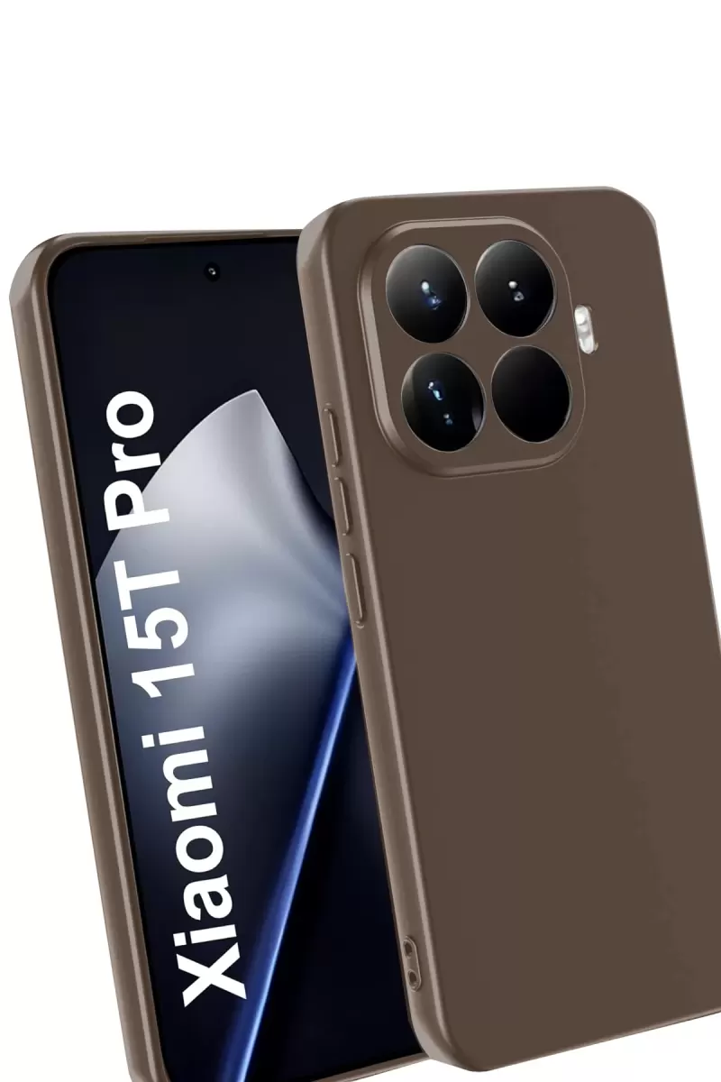 Newface Xiaomi Mi 15T Pro First Silikon - Kahverengi