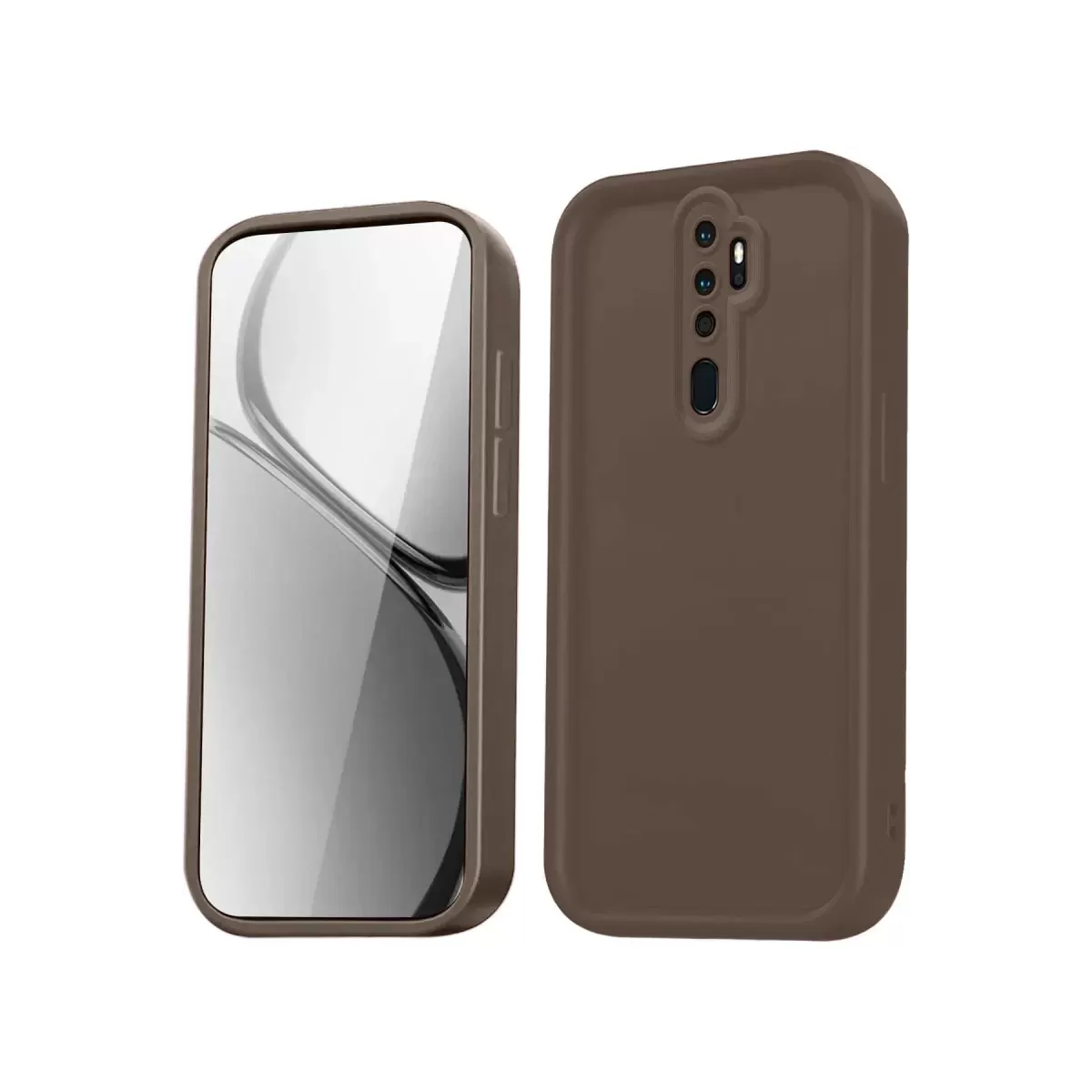 Newface Xiaomi Redmi Note 8 Pro Kılıf Viera Silikon - Kahverengi