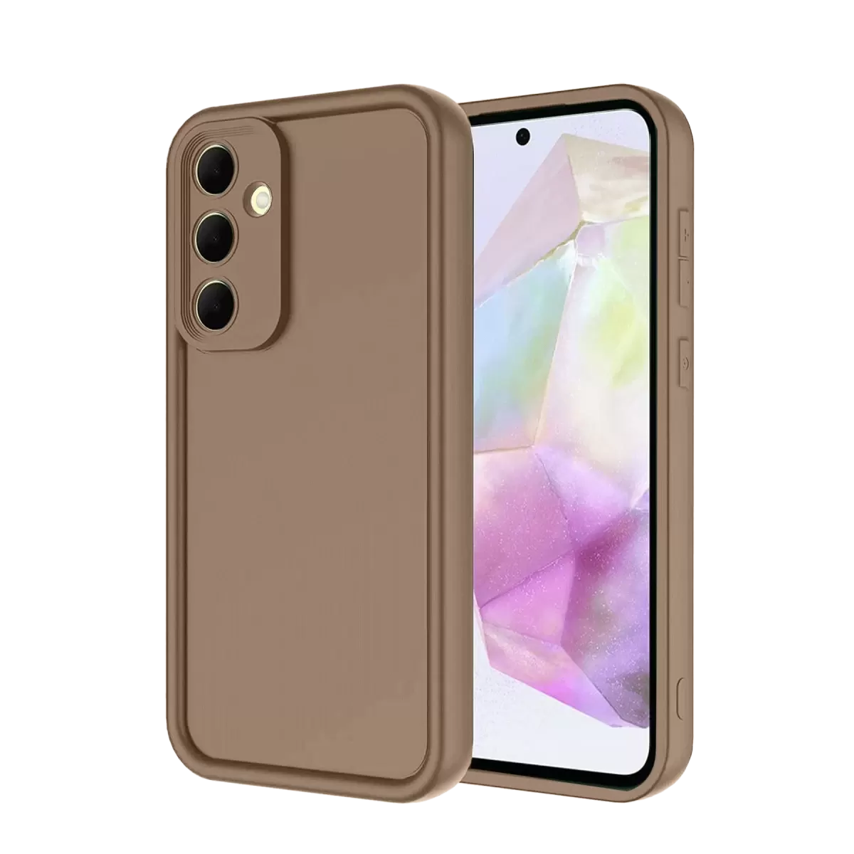 Newface Samsung Galaxy A36 Kılıf Viera Silikon - Kahverengi