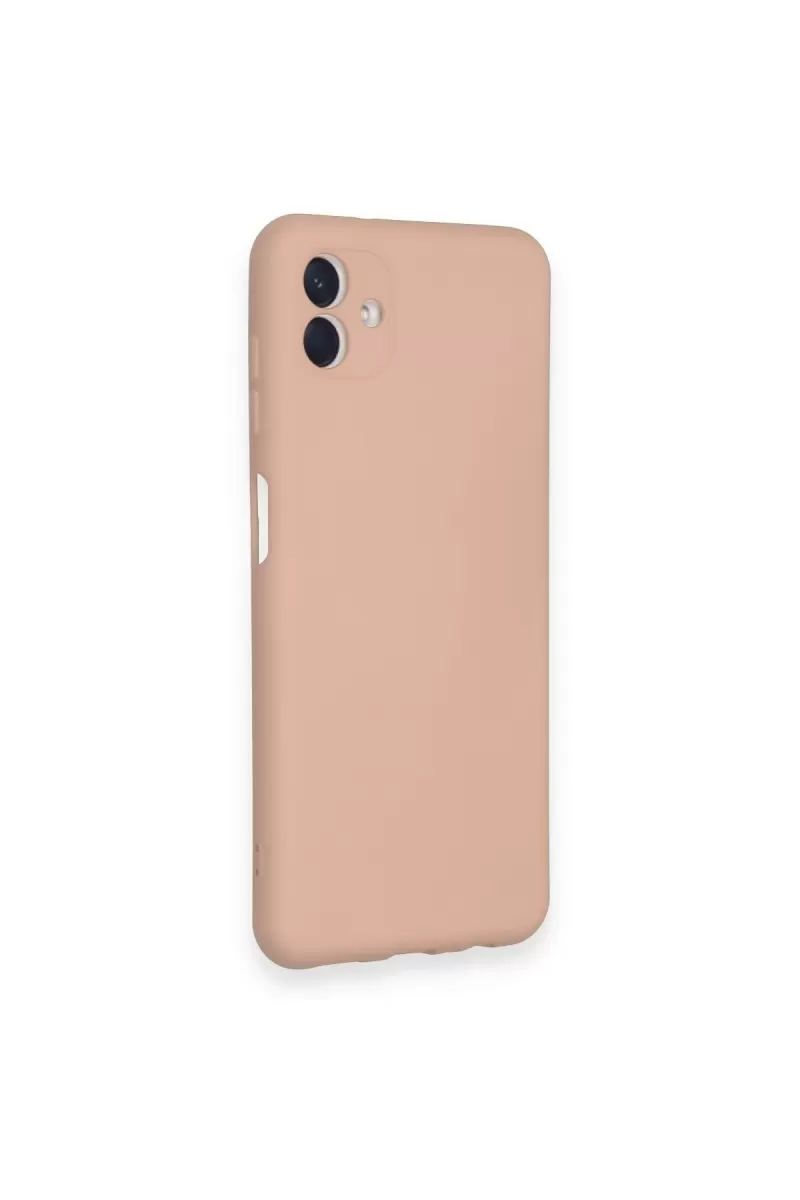 Newface Samsung Galaxy A04 Kılıf Nano içi Kadife Silikon - Pudra