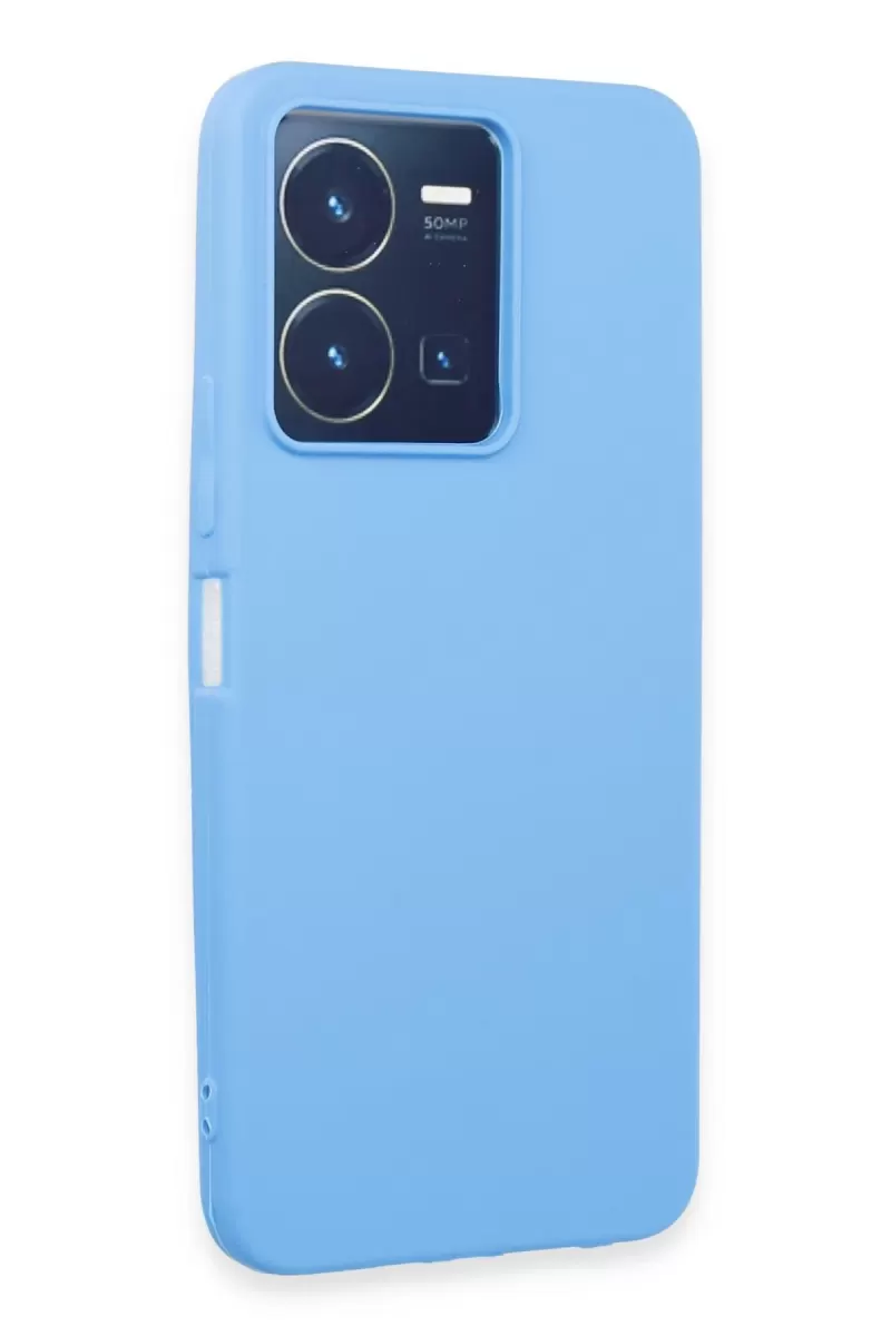Newface Vivo Y35 Kılıf First Silikon - Mavi
