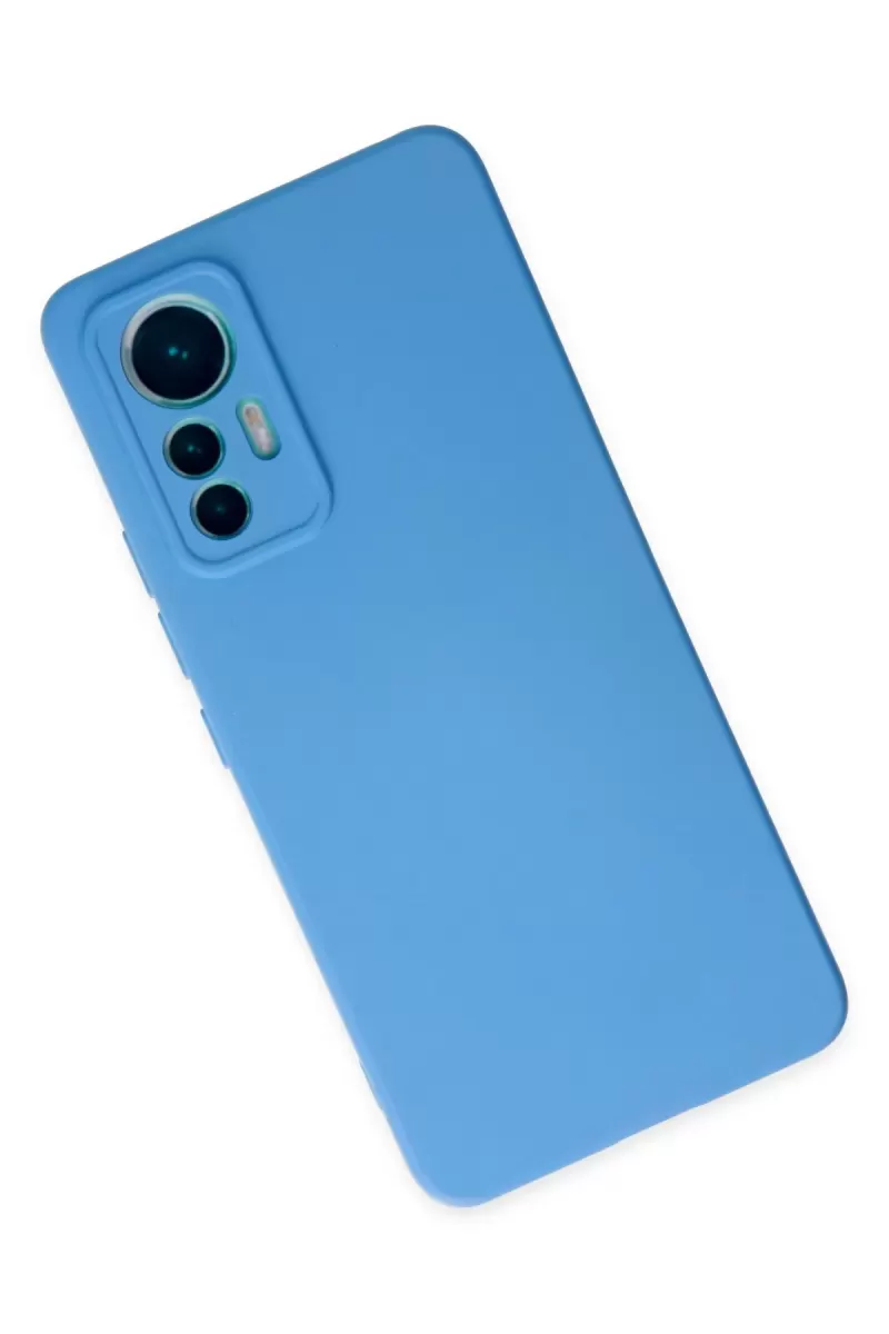 Newface Xiaomi Mi 12 Lite Kılıf Nano içi Kadife Silikon - Mavi
