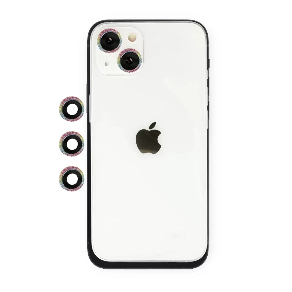 Newface Apple iPhone 14 Shine Kamera Lens - Rainbow