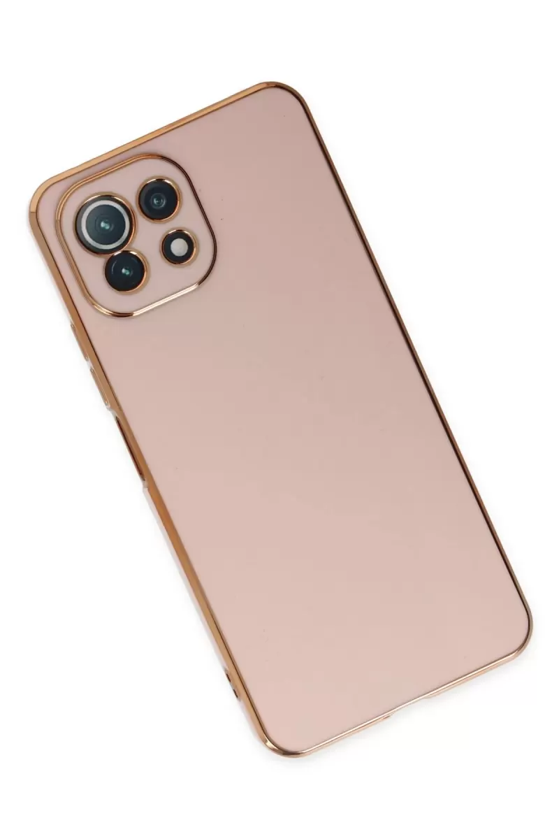 Newface Xiaomi Mİ 11 Lite Kılıf Volet Silikon - Pembe