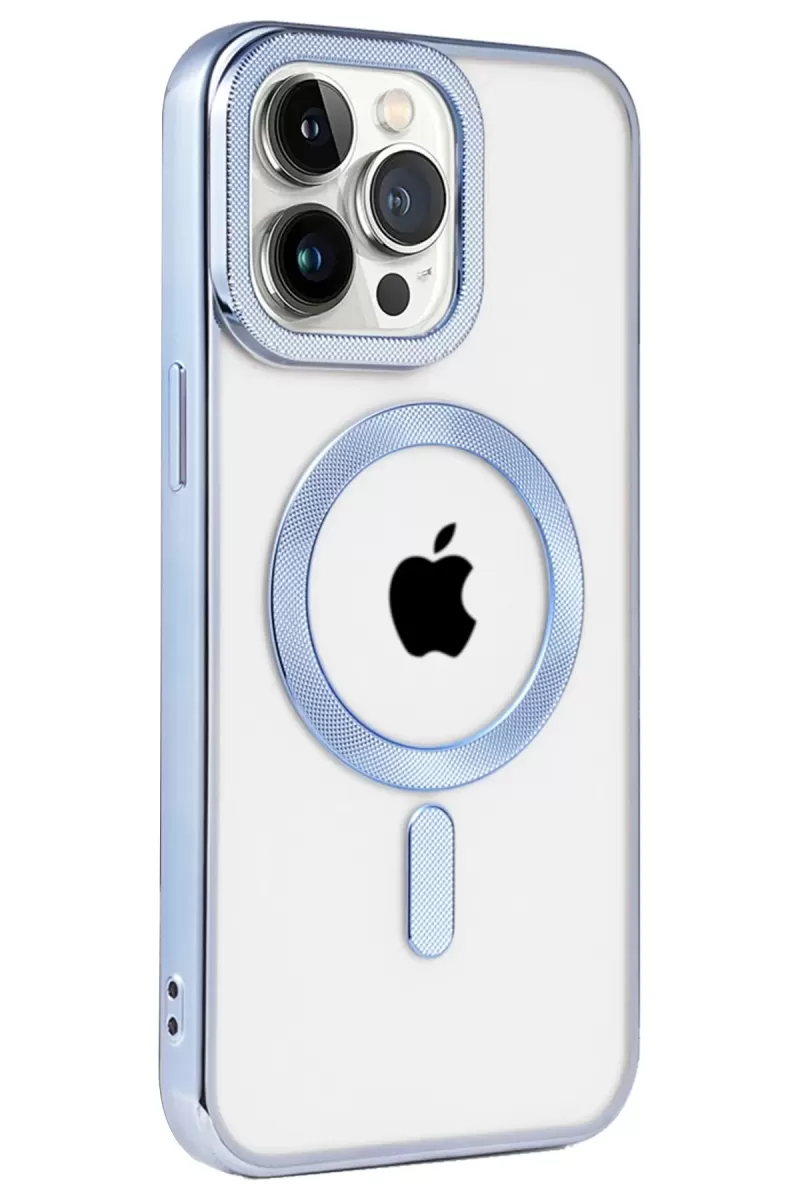 Newface Apple iPhone 14 Pro Kılıf Kronos Magsafe Kapak - Sierra Blue