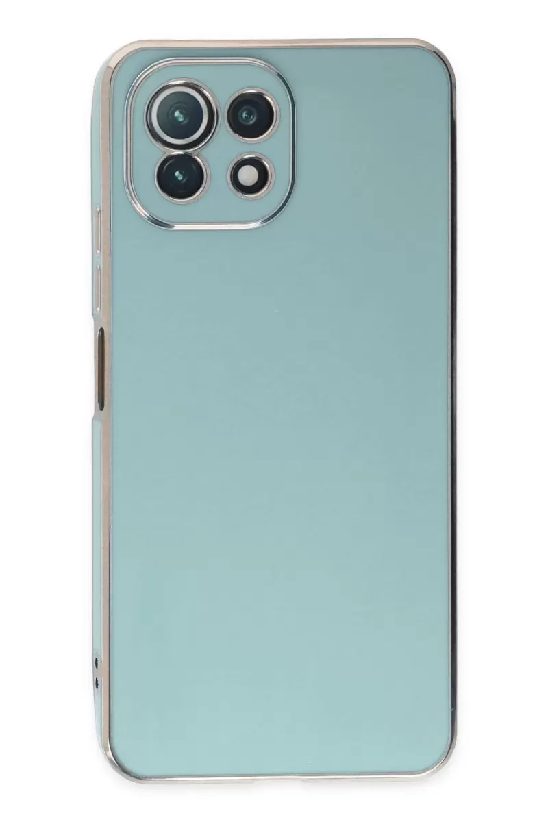 Newface Xiaomi Mİ 11 Lite Kılıf Volet Silikon - Açık Yeşil