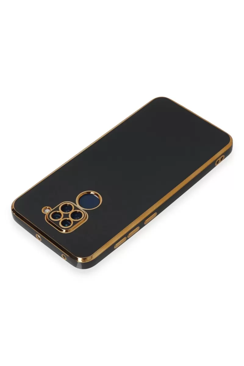 Newface Xiaomi Redmi Note 9 Kılıf Volet Silikon - Siyah