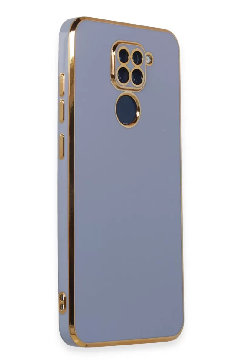 Newface Xiaomi Redmi Note 9 Kılıf Volet Silikon - Mavi