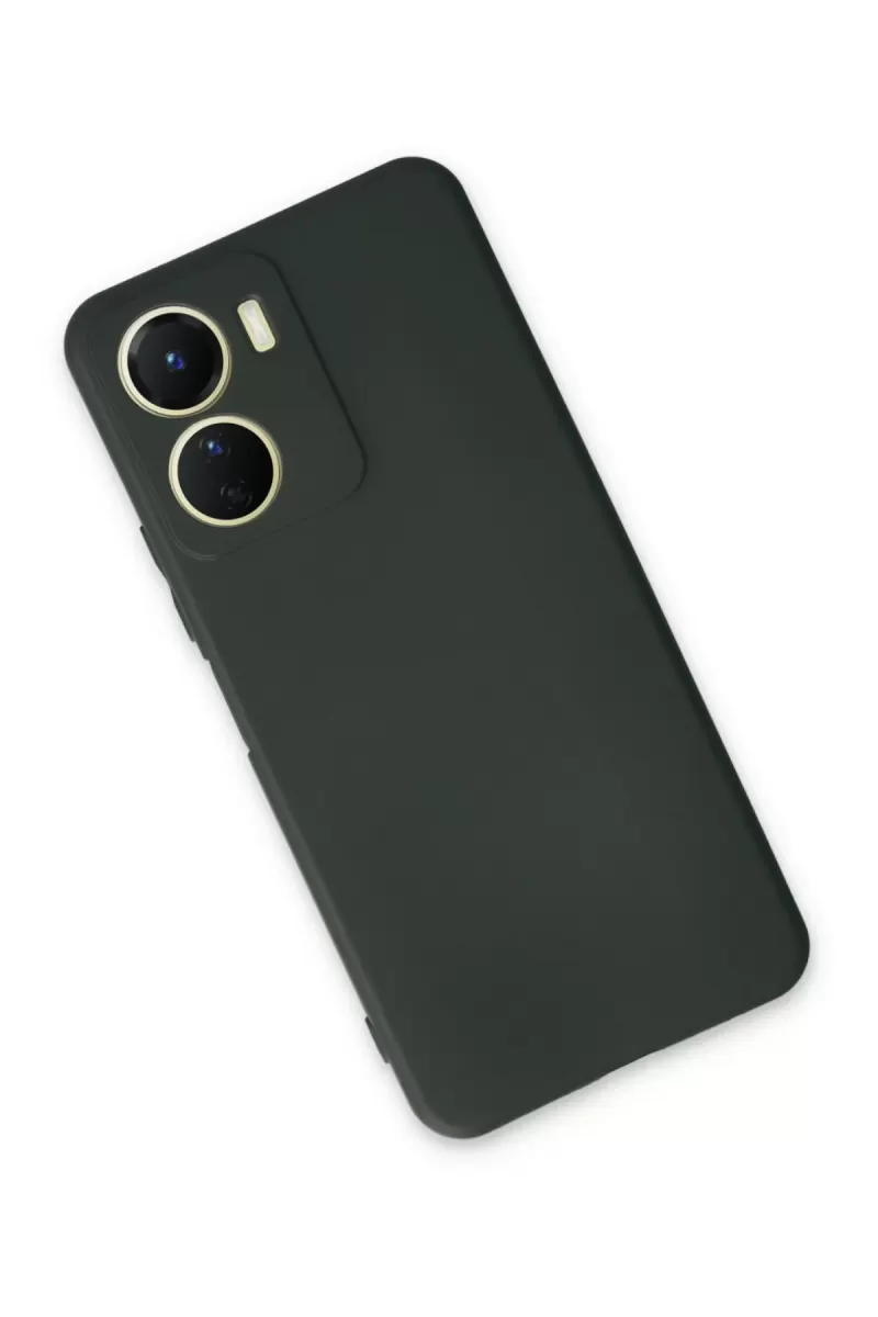 Newface Vivo Y16 Kılıf First Silikon - Koyu Yeşil