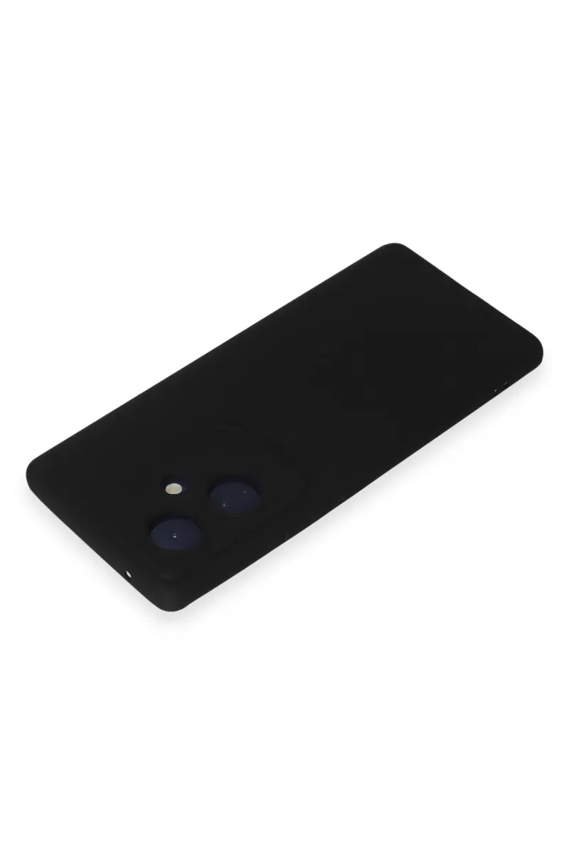 Newface Vivo V29 Lite Kılıf Nano içi Kadife Silikon - Siyah