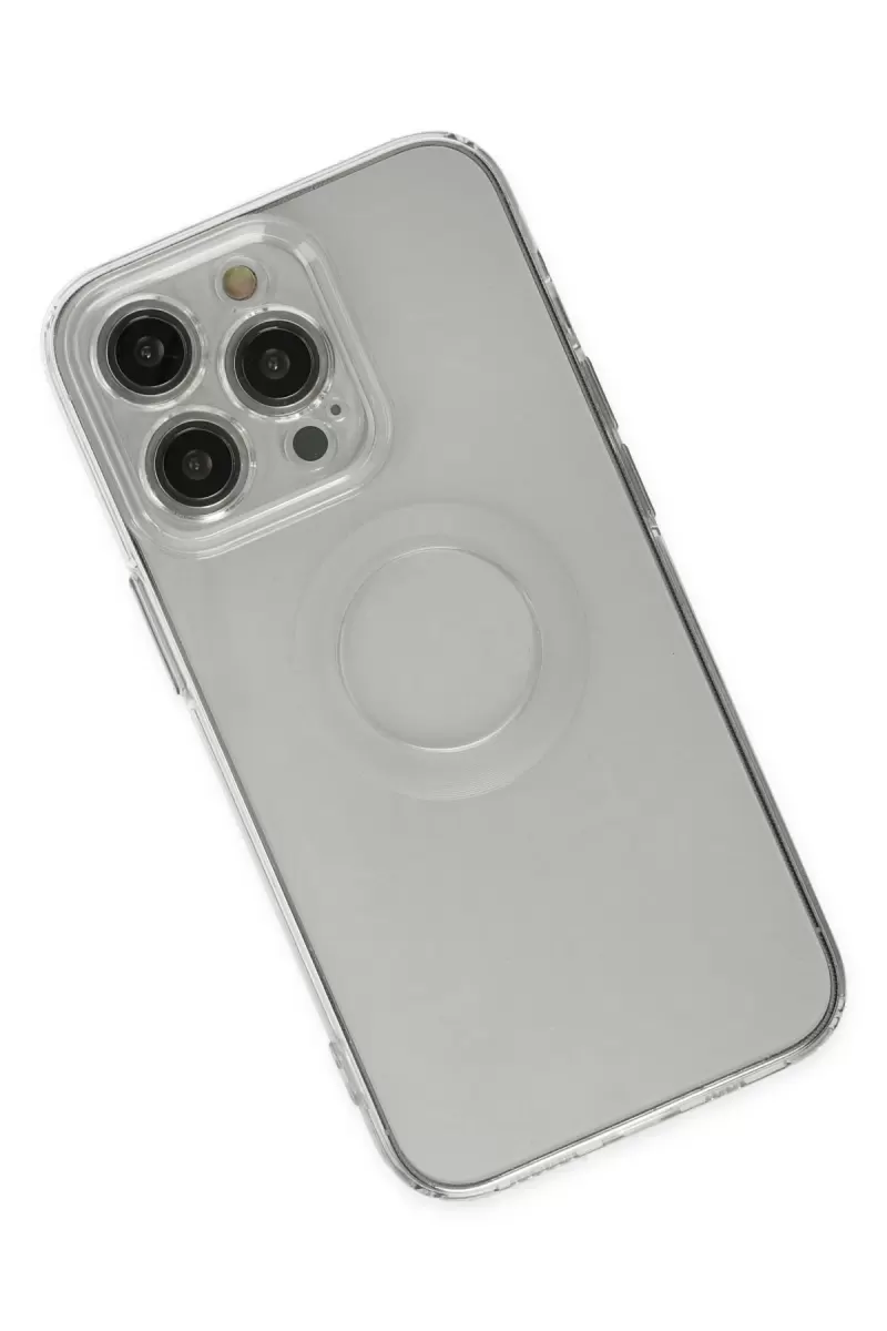 Newface Apple iPhone 13 Pro Kılıf Santa Lens Silikon - Şeffaf