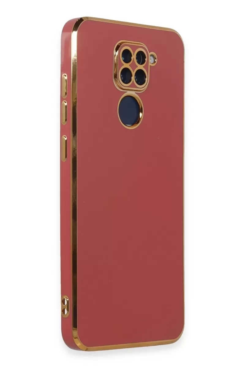 Newface Xiaomi Redmi Note 9 Kılıf Volet Silikon - Kırmızı