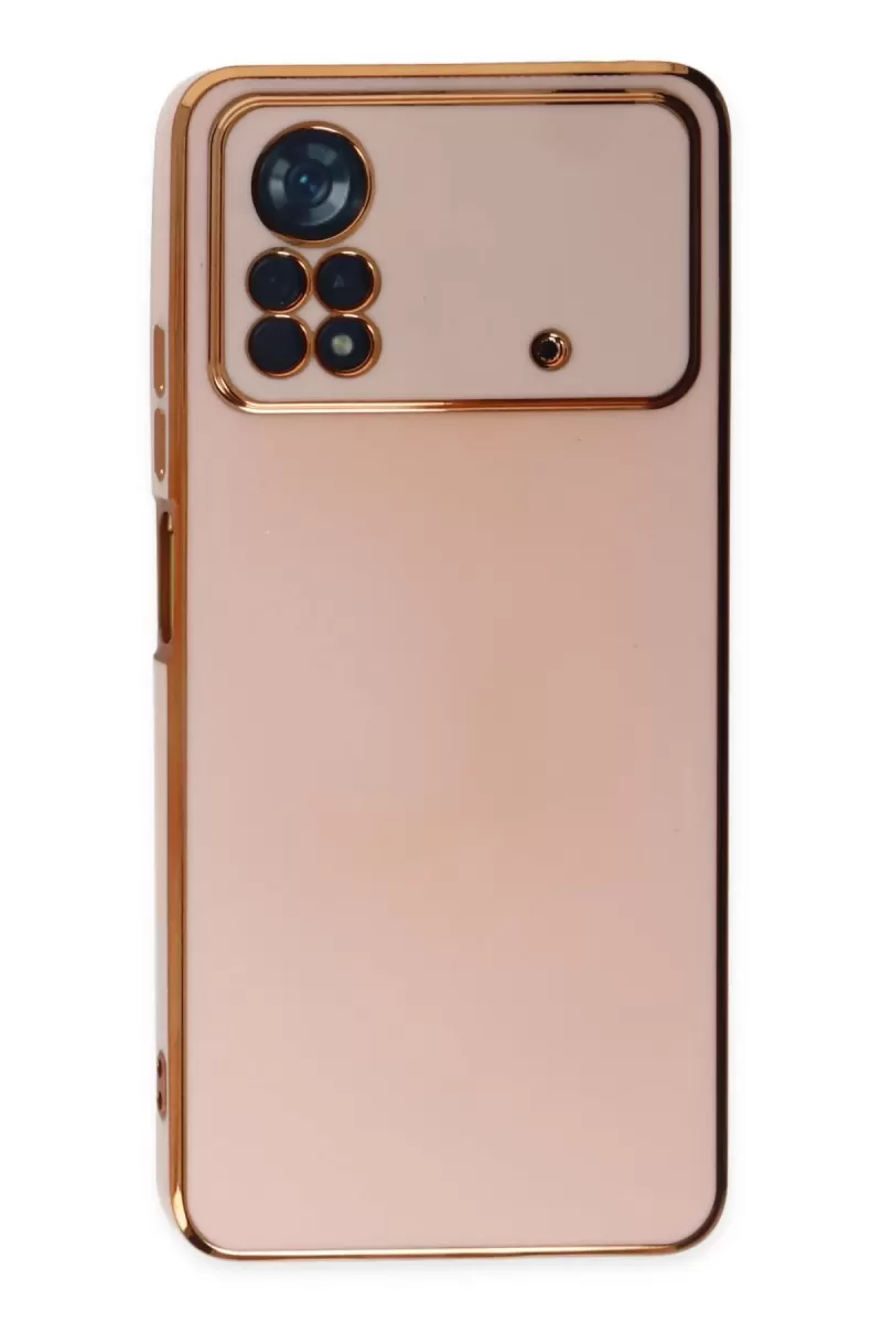 Newface Xiaomi Poco X4 Pro 5G Kılıf Volet Silikon - Pembe