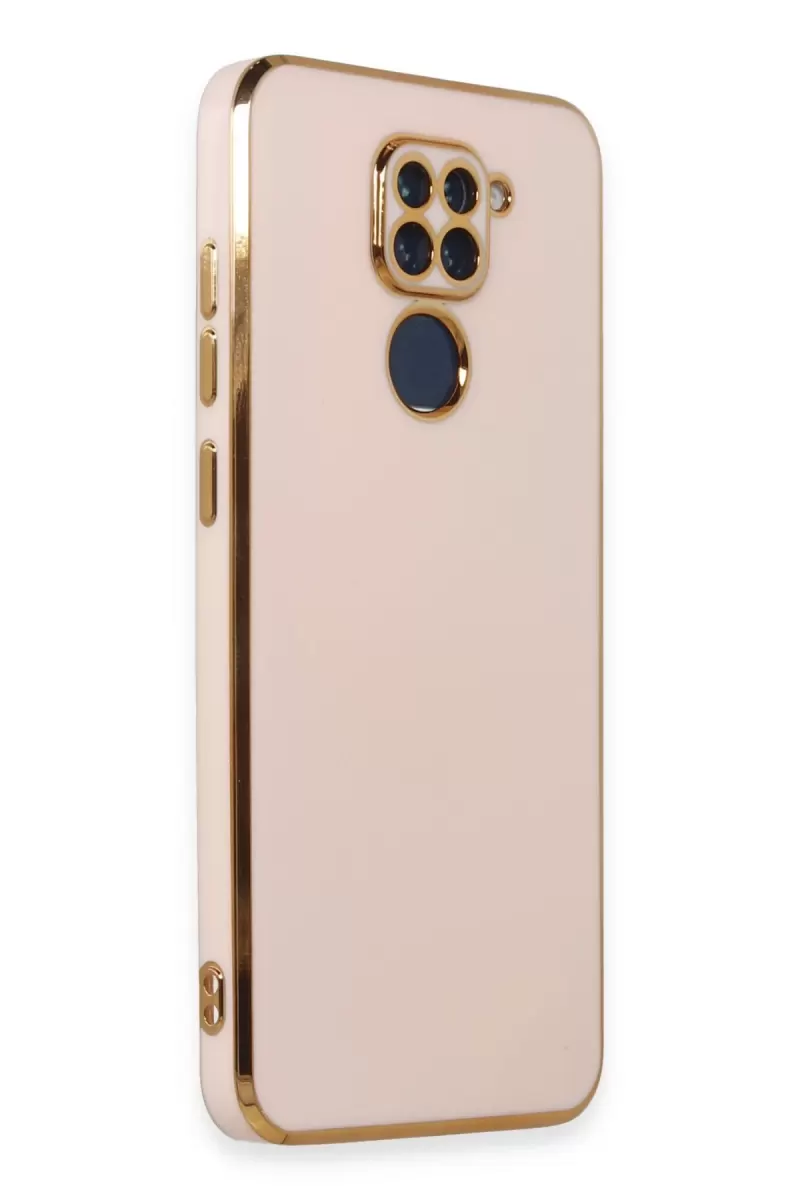 Newface Xiaomi Redmi Note 9 Kılıf Volet Silikon - Pembe