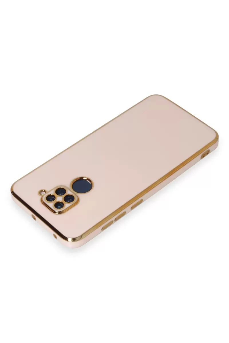 Newface Xiaomi Redmi Note 9 Kılıf Volet Silikon - Pembe