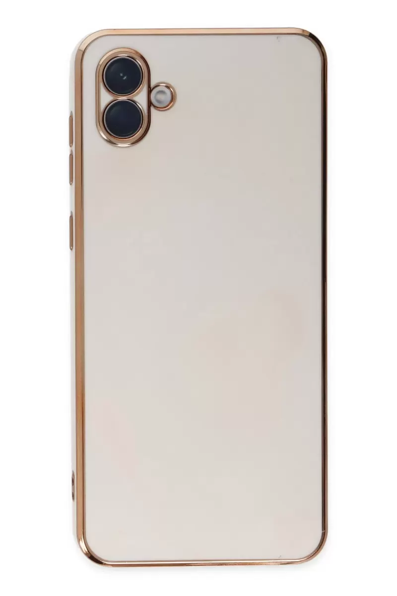 Newface Samsung Galaxy A04 Kılıf Volet Silikon - Beyaz