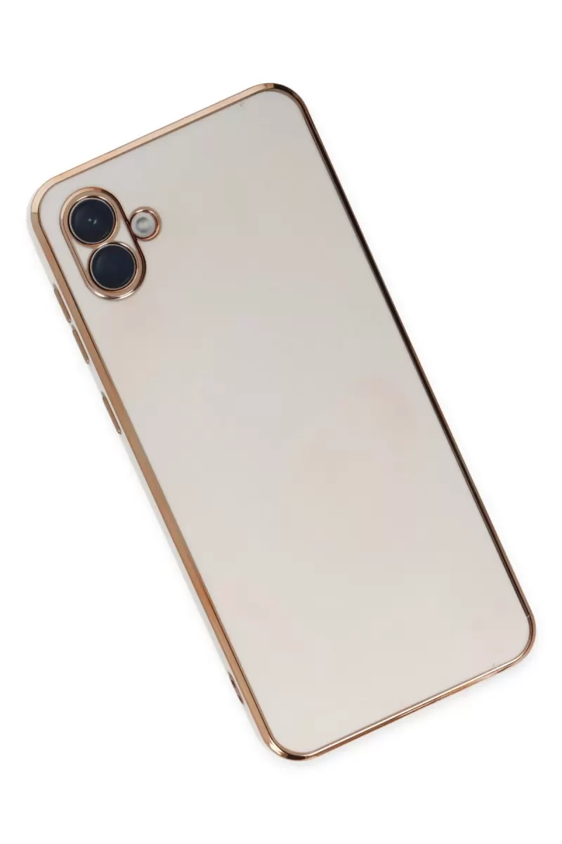 Newface Samsung Galaxy A04 Kılıf Volet Silikon - Beyaz