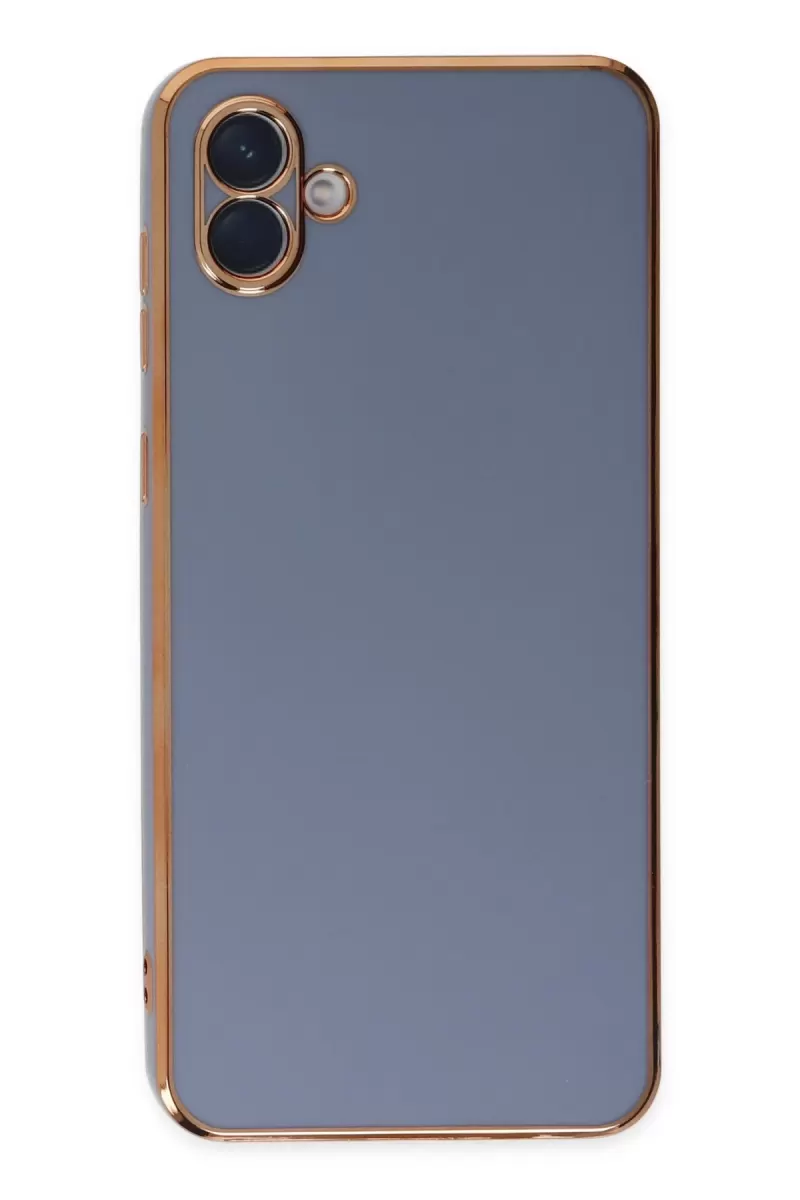Newface Samsung Galaxy A04 Kılıf Volet Silikon - Mavi