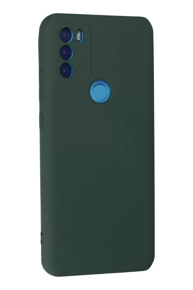 Newface General Mobile GM 21 Plus Kılıf Nano içi Kadife Silikon - Koyu Yeşil