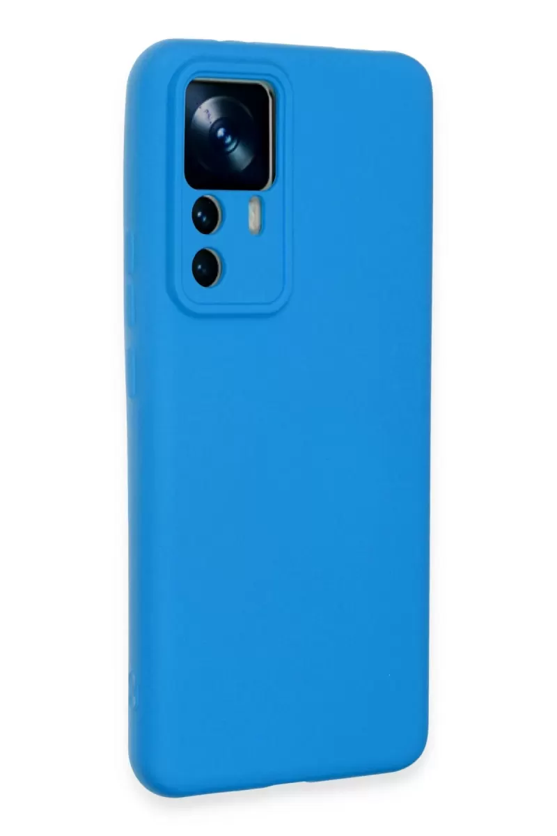 Newface Xiaomi Mi 12T Pro Kılıf Nano içi Kadife Silikon - Mavi