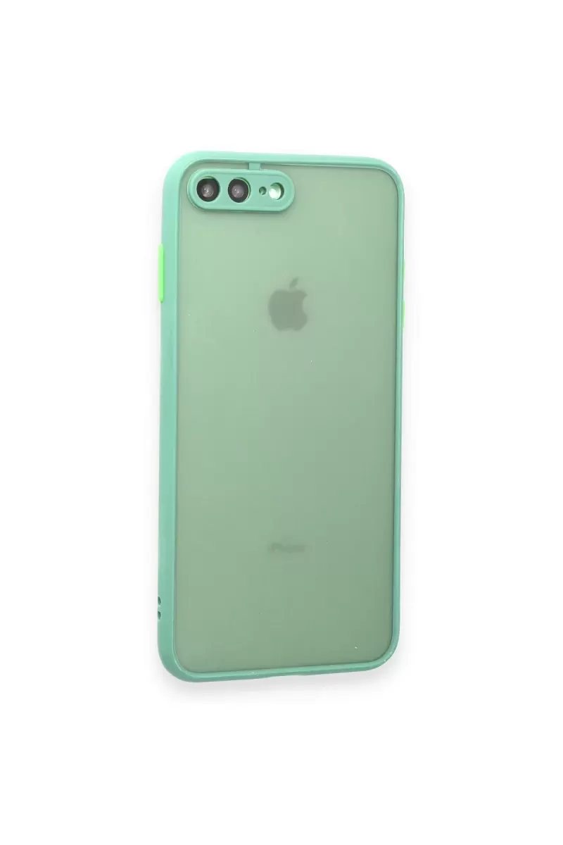 Newface Apple iPhone 7 Plus Kılıf Montreal Silikon Kapak - Turkuaz
