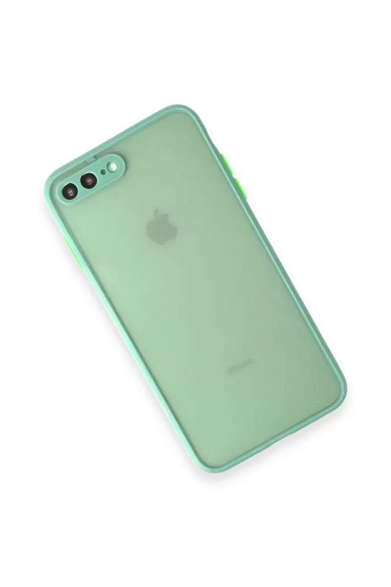Newface Apple iPhone 7 Plus Kılıf Montreal Silikon Kapak - Turkuaz