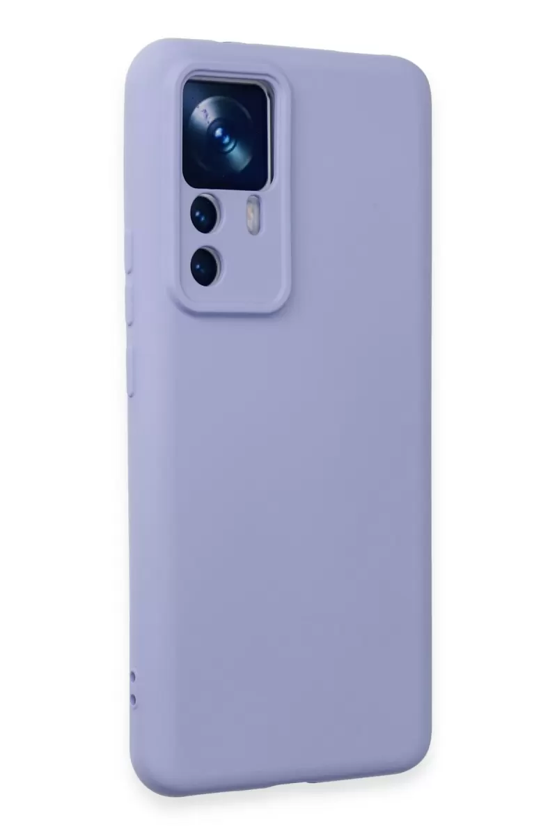 Newface Xiaomi Mi 12T Pro Kılıf Nano içi Kadife Silikon - Lila