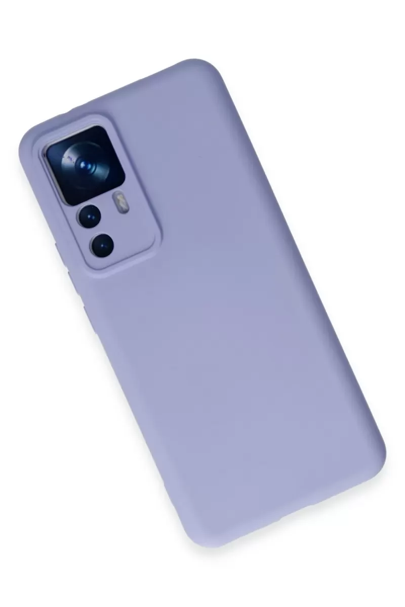 Newface Xiaomi Mi 12T Pro Kılıf Nano içi Kadife Silikon - Lila