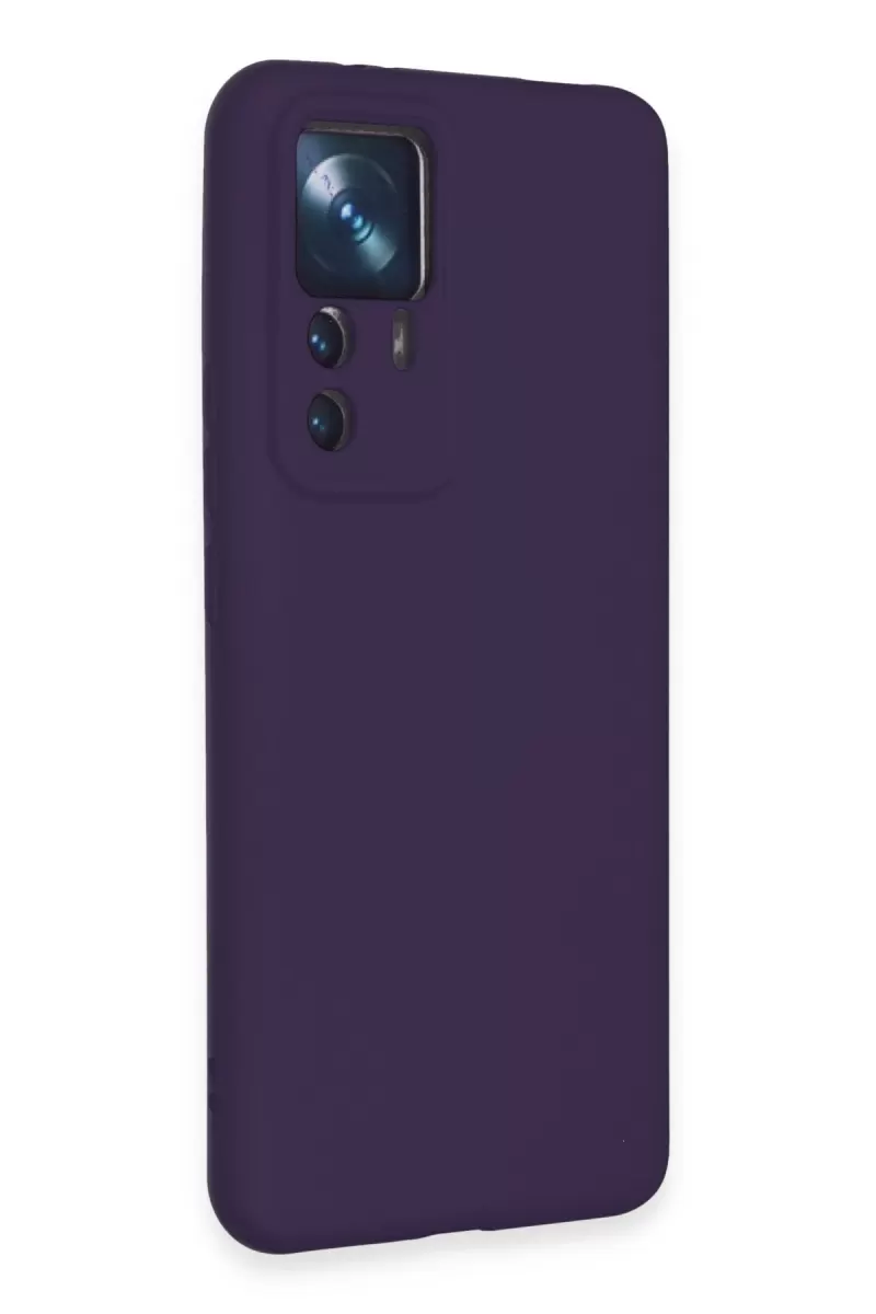Newface Xiaomi Mi 12T Pro Kılıf Nano içi Kadife Silikon - Mor