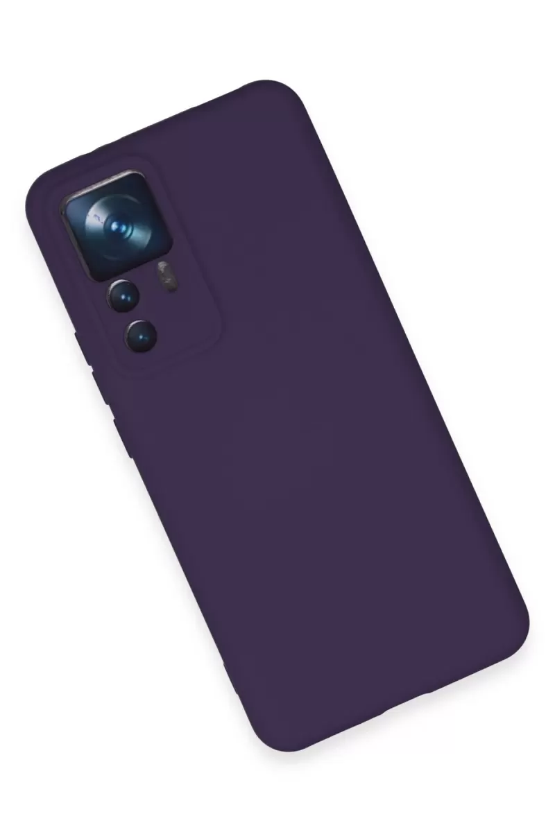 Newface Xiaomi Mi 12T Pro Kılıf Nano içi Kadife Silikon - Mor