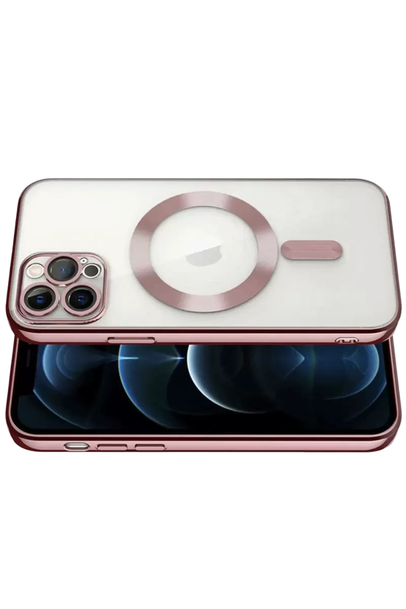 Newface Apple iPhone 13 Pro Kılıf Kross Magneticsafe Kapak - Rose