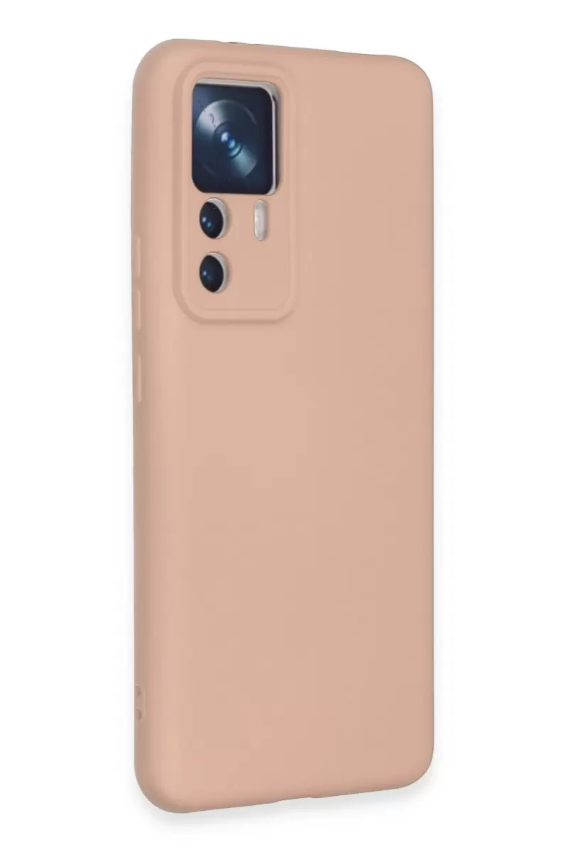 Newface Xiaomi Mi 12T Pro Kılıf Nano içi Kadife Silikon - Pudra