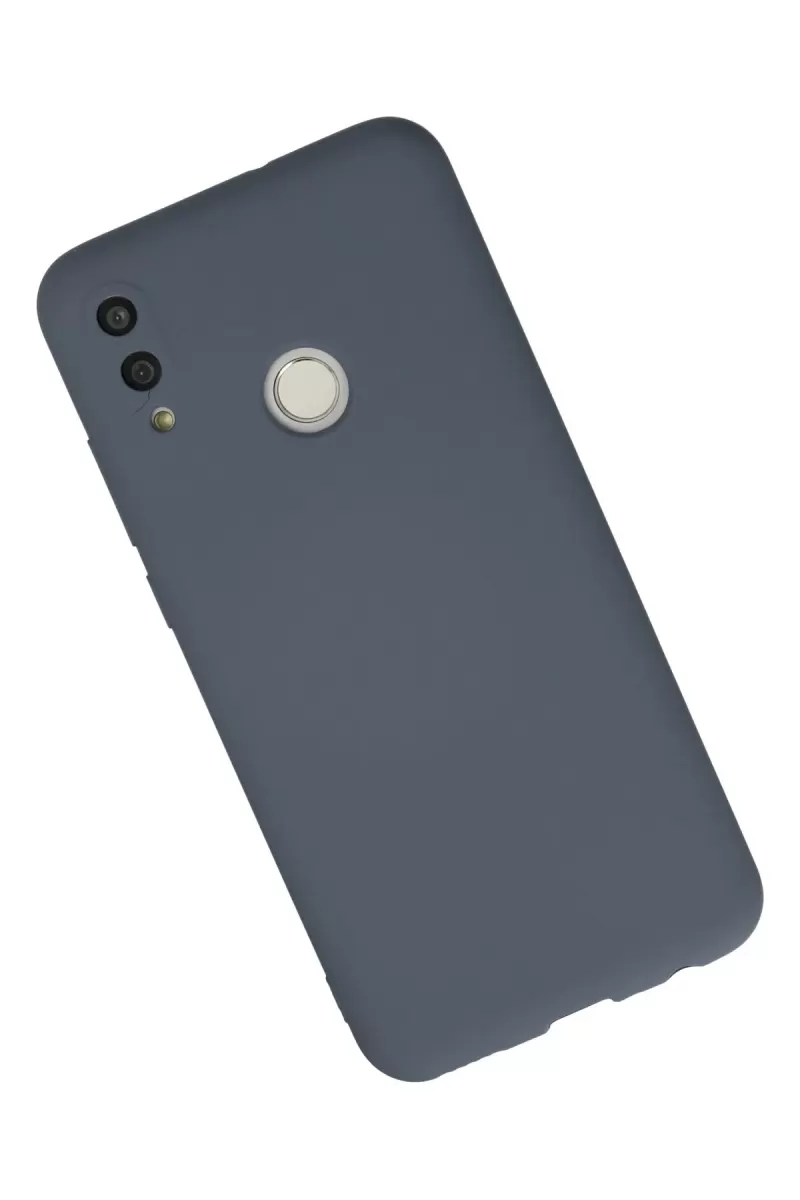 Newface Huawei P Smart 2019 Kılıf Nano içi Kadife Silikon - Gri