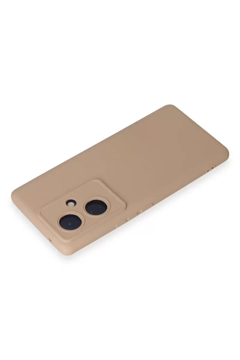 Newface Vivo V29 Lite Kılıf Nano içi Kadife Silikon - Pudra