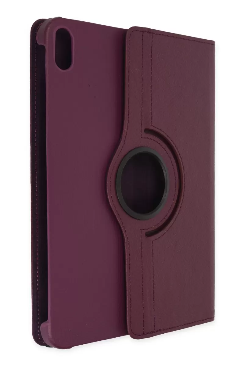Newface Apple iPad 2022 10.9 (10.nesil) Kılıf 360 Tablet Deri Kılıf - Mürdüm