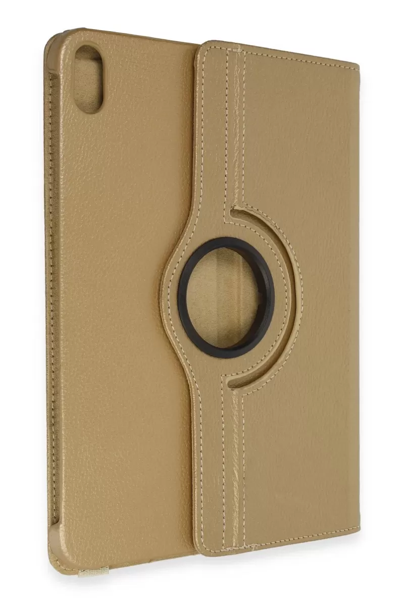 Newface Apple iPad 2022 10.9 (10.nesil) Kılıf 360 Tablet Deri Kılıf - Gold