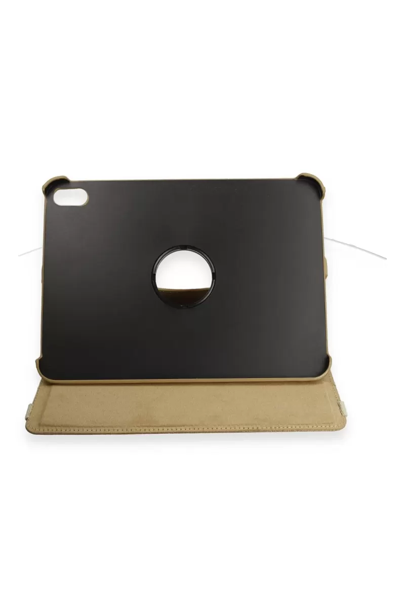 Newface Apple iPad 2022 10.9 (10.nesil) Kılıf 360 Tablet Deri Kılıf - Gold