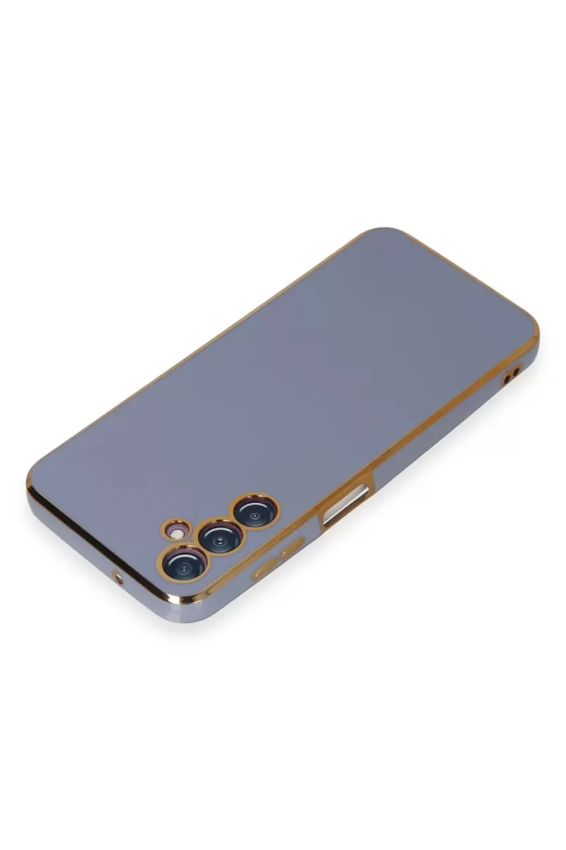 Newface Samsung Galaxy M14 5G Kılıf Volet Silikon - Mavi